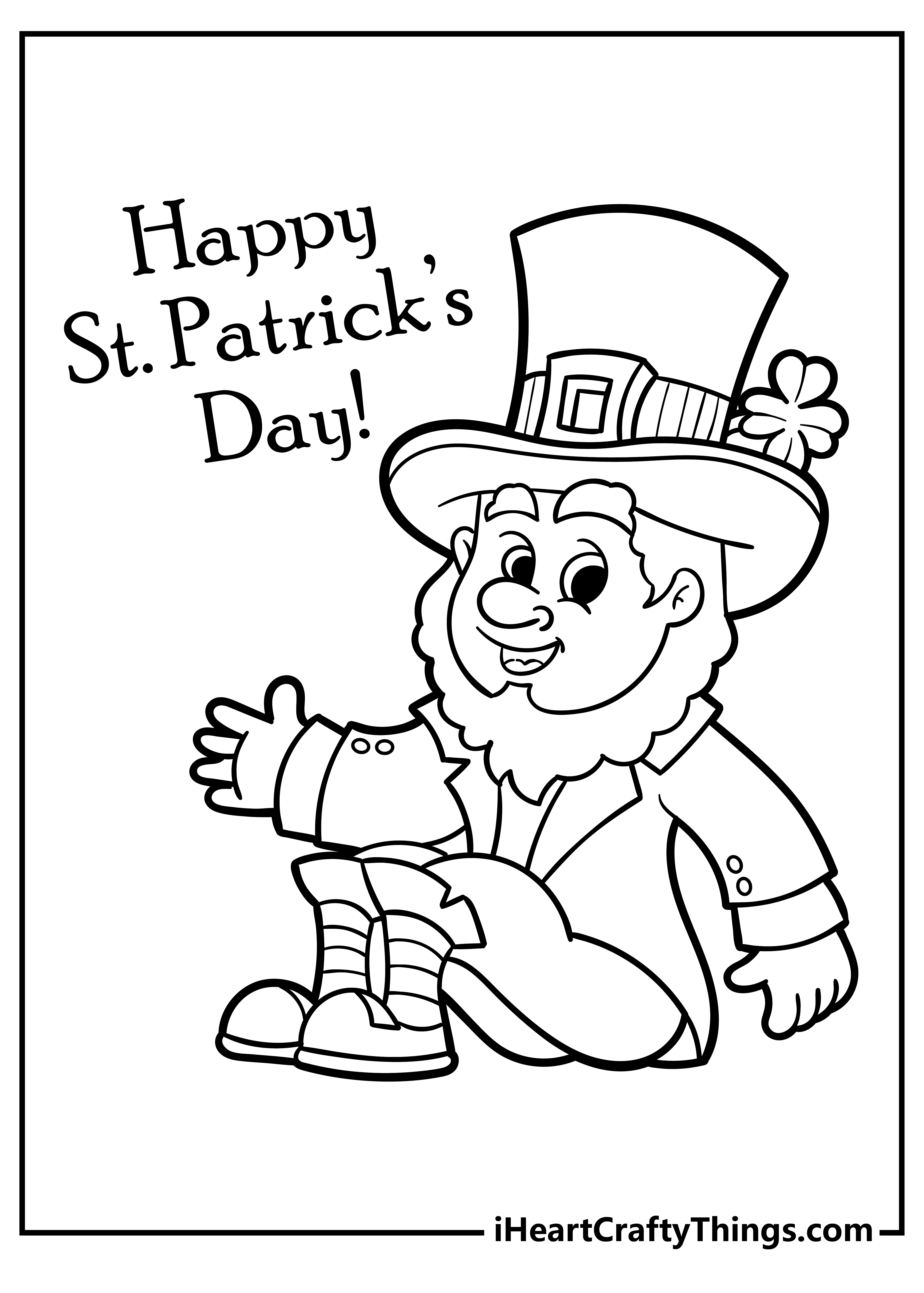 60 Printable St Patrick’S Day Coloring Sheets 62