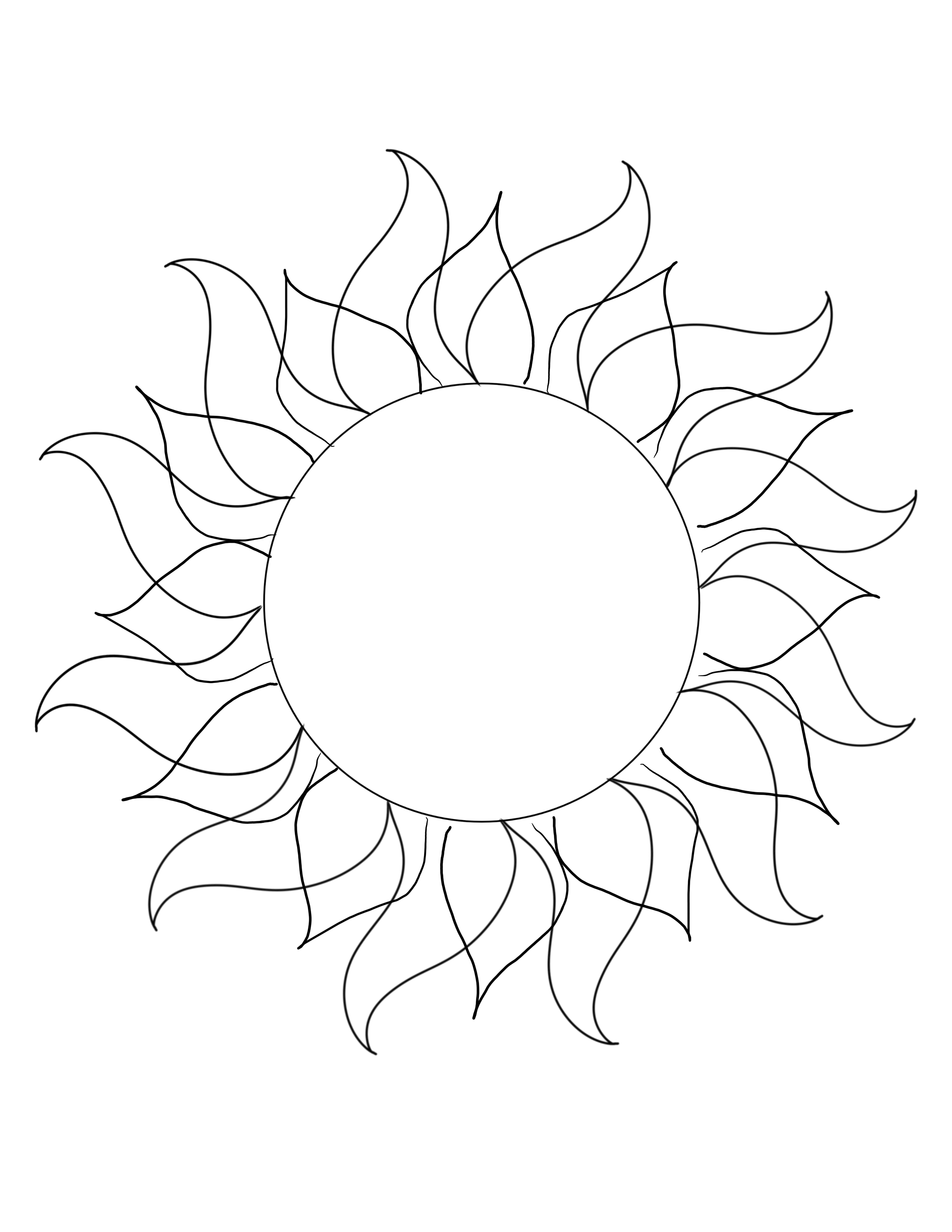 60 Printable Sun Coloring Pages 3