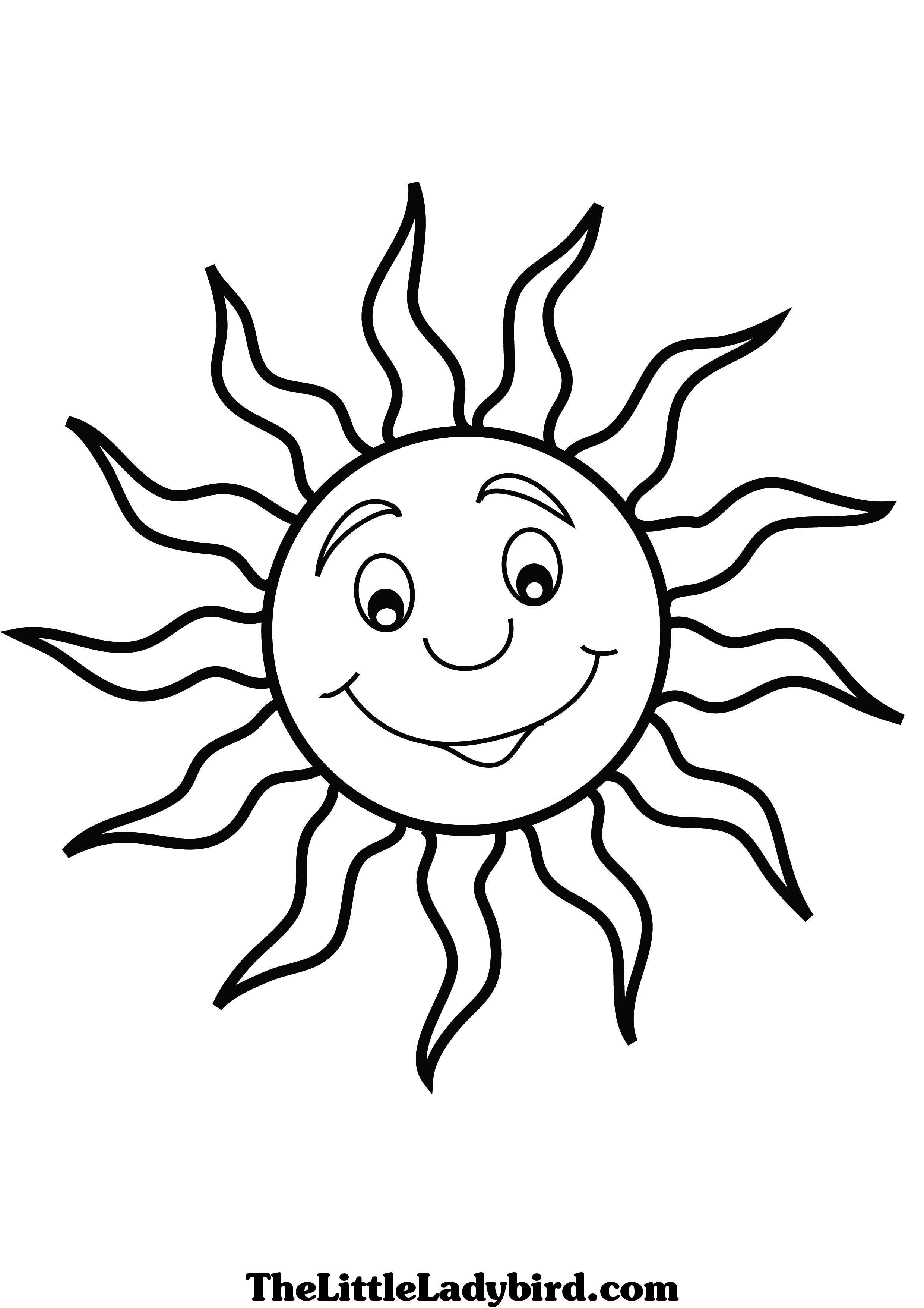 60 Printable Sun Coloring Pages 30