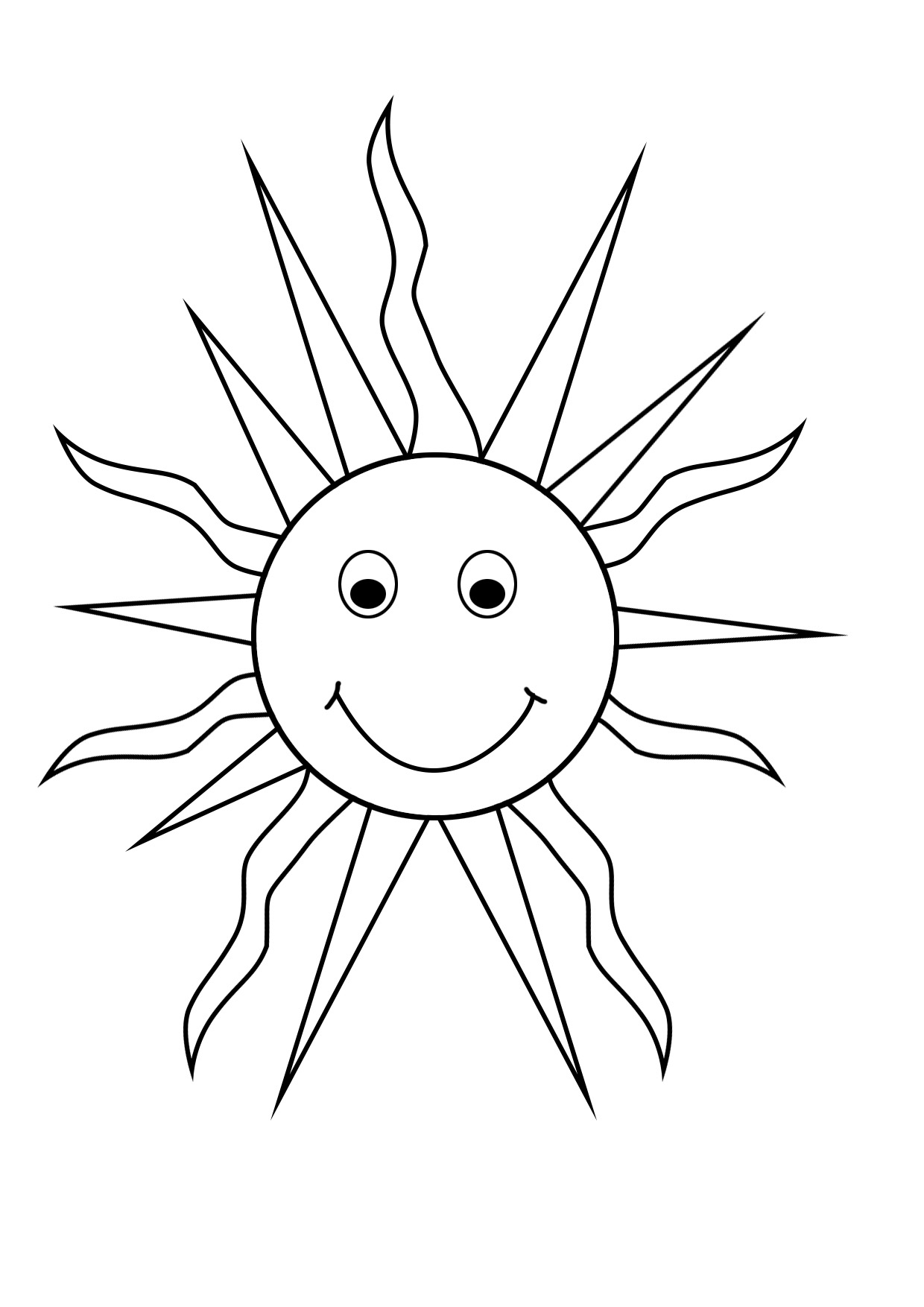 60 Printable Sun Coloring Pages 34