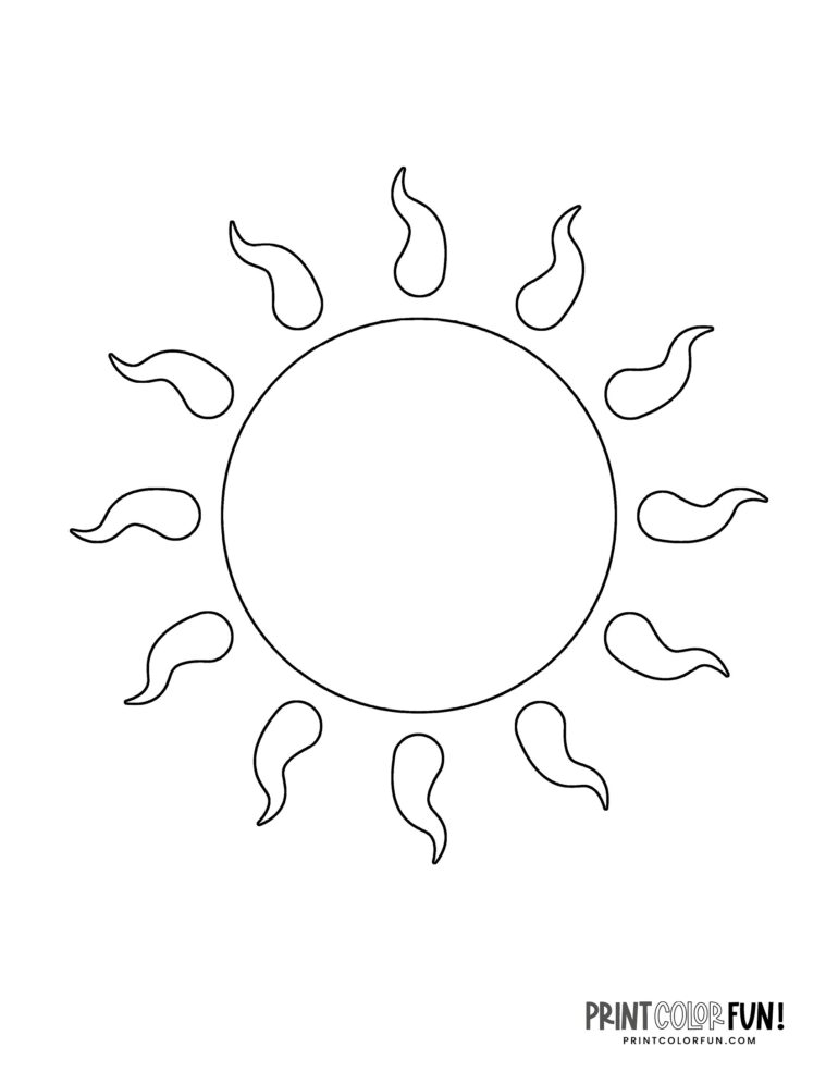 60 Printable Sun Coloring Pages 43