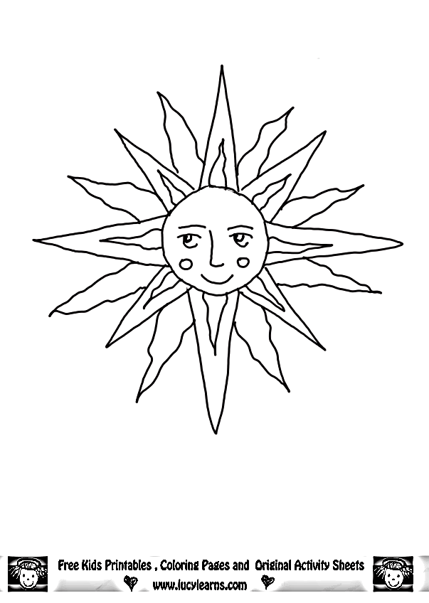 60 Printable Sun Coloring Pages 59