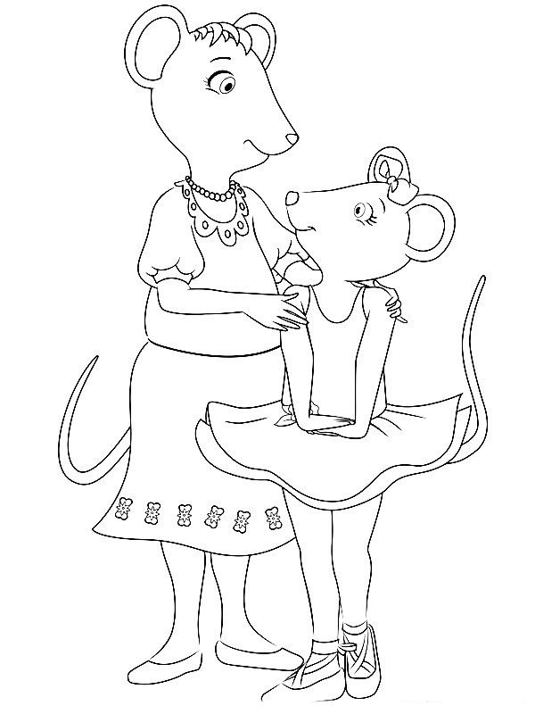 Get 85 Angelina Ballerina Coloring Pages Ideas 29