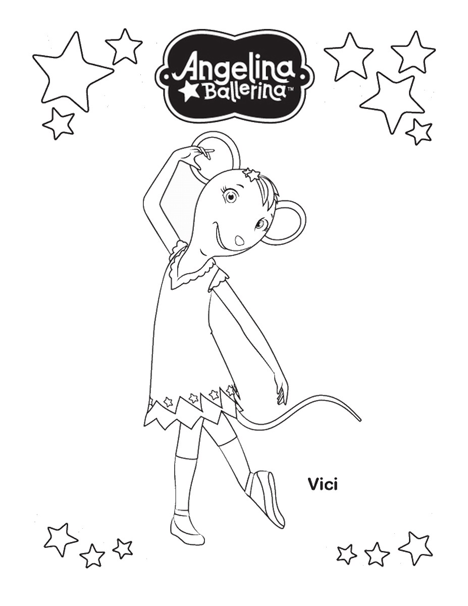 Get 85 Angelina Ballerina Coloring Pages Ideas 3