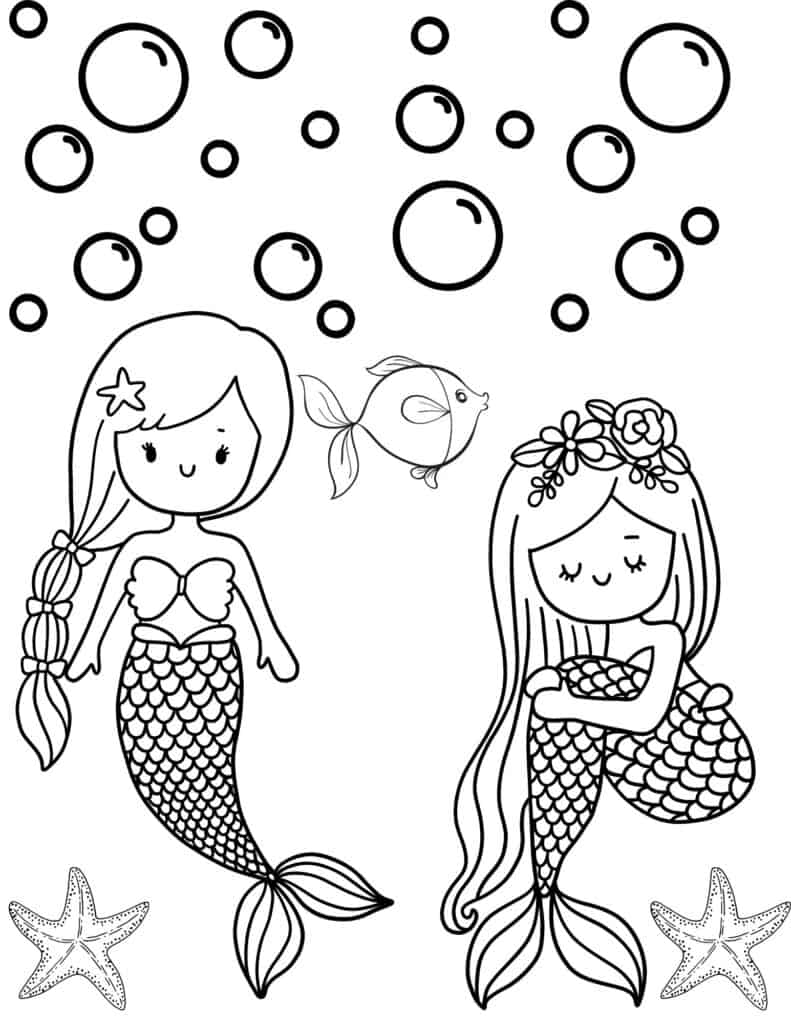 Get 85 Printable Coloring Pictures Of Mermaids Ideas 37