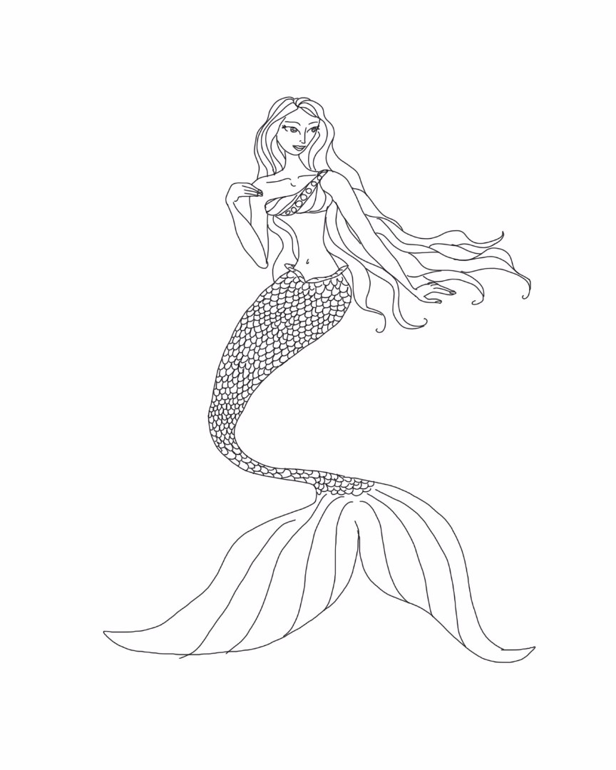 Get 85 Printable Coloring Pictures Of Mermaids Ideas 62