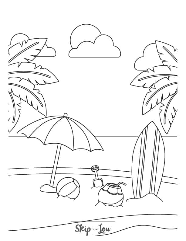 Save 60 Summer Coloring Pages Kids Ideas 43